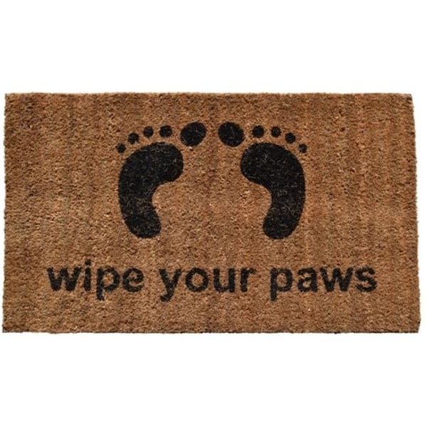 Imports Decor Inc Vinyl backed coir doormats are printed with water based colors, which provide color fastness and 515PVC - main